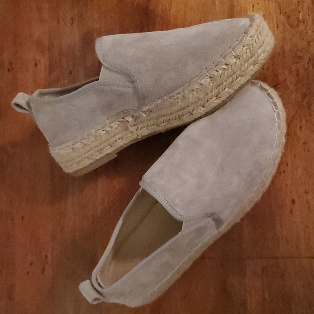 Light Blue Platform Espadrilles - Size 7 (Run Small)